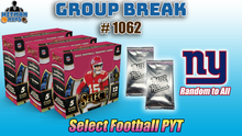 Load image into Gallery viewer, Group Break # 1062 - Select Football PYT