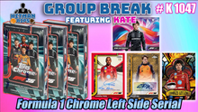Load image into Gallery viewer, 10% CHANCE FILLER for Group Break # K 1047 - Formula 1 Chrome Left Side Serial