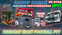 Load image into Gallery viewer, TEAM FILLER for Group Break # VG 732 - Thursday Night Football PYT (Giants Random)