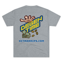 Load image into Gallery viewer, Degen Time Unisex Tri-Blend Crew Tee
