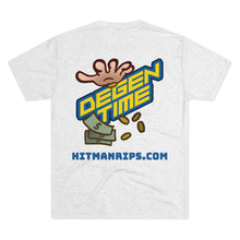 Load image into Gallery viewer, Degen Time Unisex Tri-Blend Crew Tee