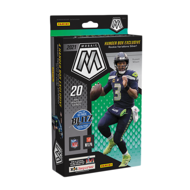 2021 Mosaic Football Hanger Box (Walmart) (SEALED) Hitman Rips