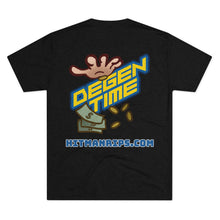 Load image into Gallery viewer, Degen Time Unisex Tri-Blend Crew Tee