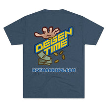 Load image into Gallery viewer, Degen Time Unisex Tri-Blend Crew Tee