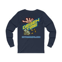 Load image into Gallery viewer, Degen Time Unisex Jersey Long Sleeve Tee