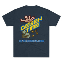Load image into Gallery viewer, Degen Time Unisex Tri-Blend Crew Tee