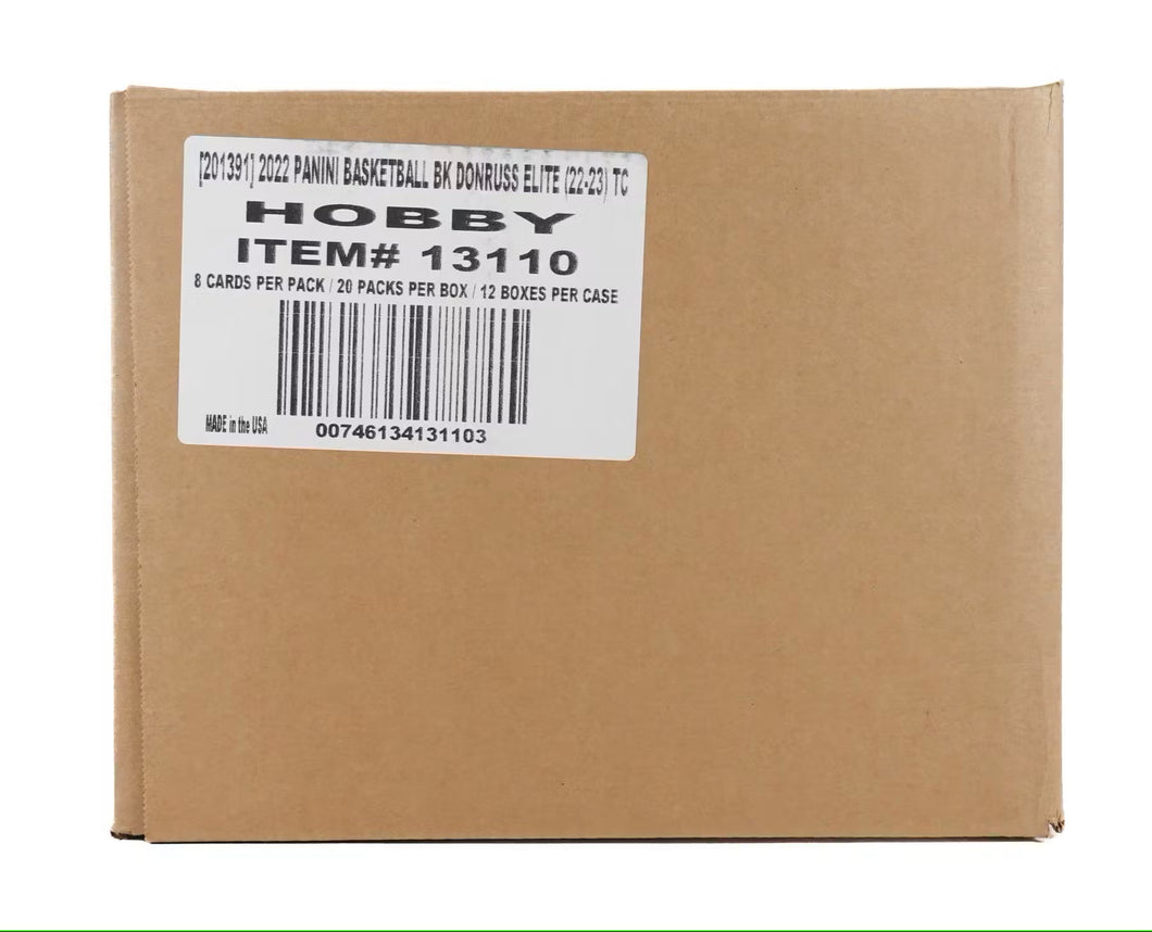 2022-23 Donruss Elite Basketball Hobby 12 Box Case (SEALED)
