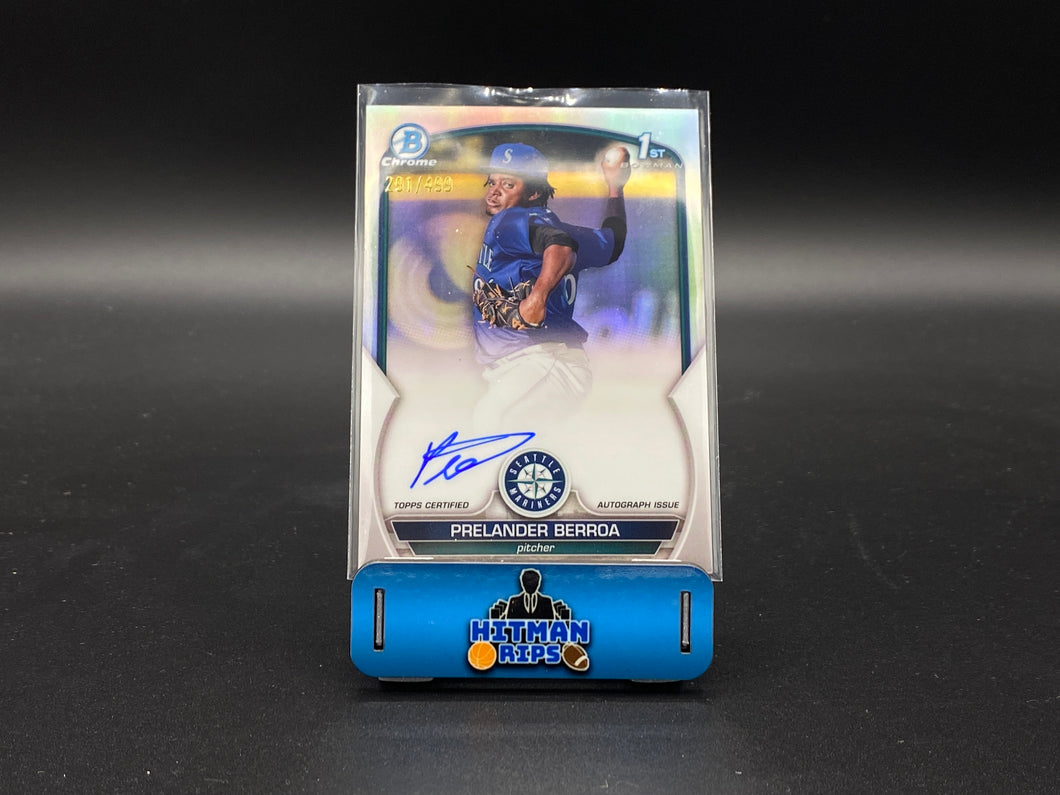 2023 Bowman Chrome Prelander Berroa Refractor Auto 291/499
