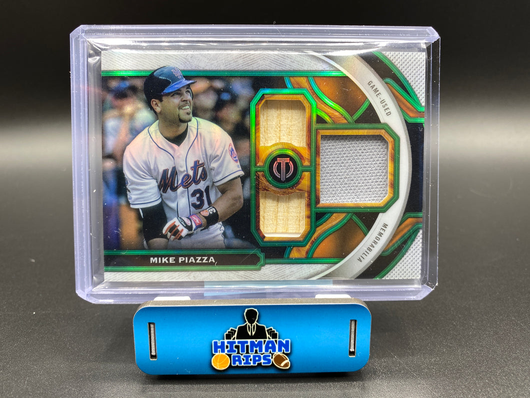 2023 Topps Tribute Mike Piazza Green Triple Relic 56/99
