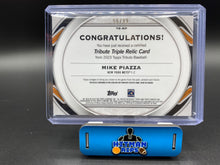 Load image into Gallery viewer, 2023 Topps Tribute Mike Piazza Green Triple Relic 56/99
