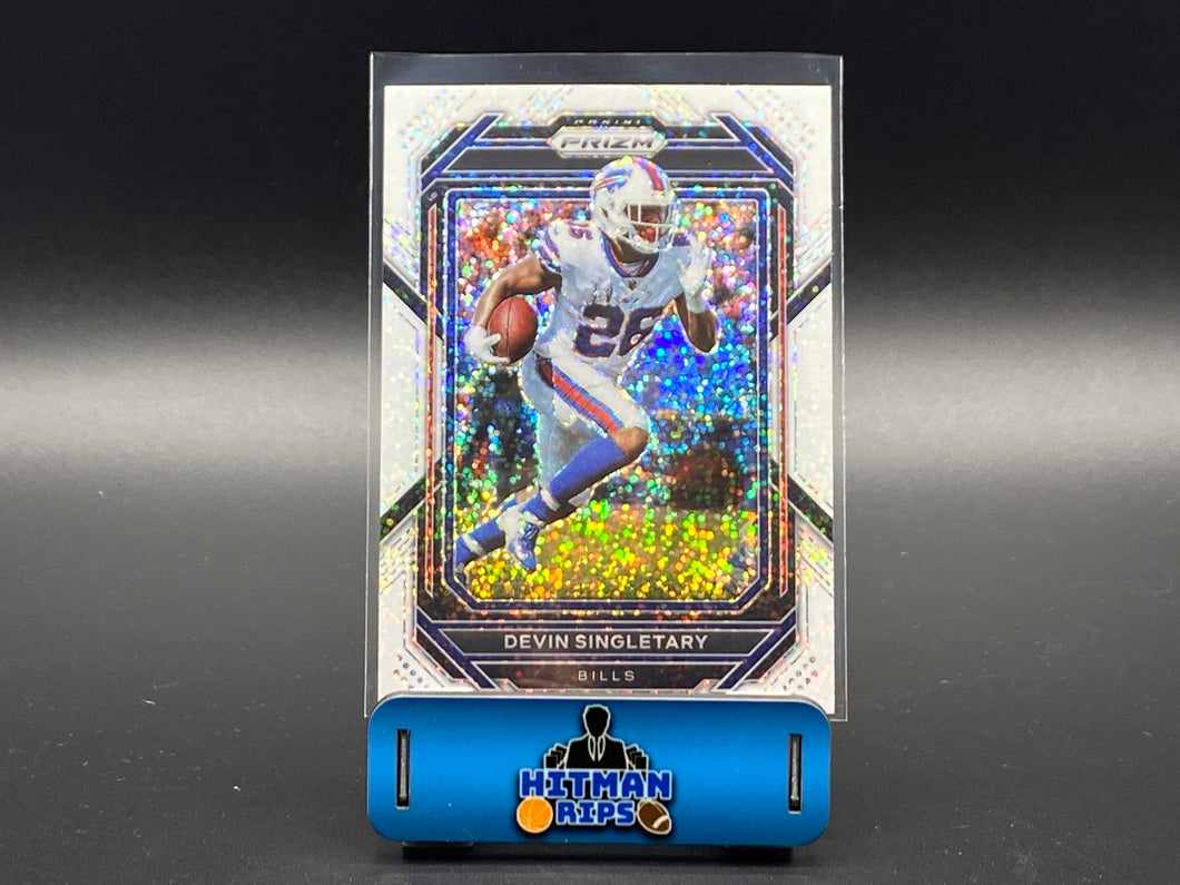 2022 Prizm Devin Singletary White Sparkle