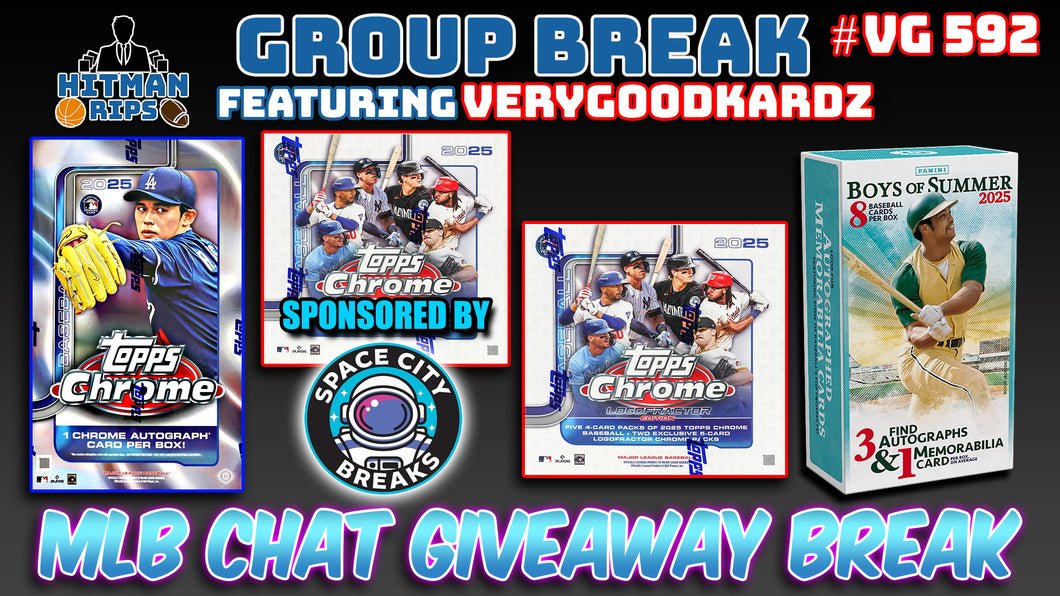 Group Break # VG 592 - MLB Chat Giveaway Break (Sponsored by Space City Breaks)