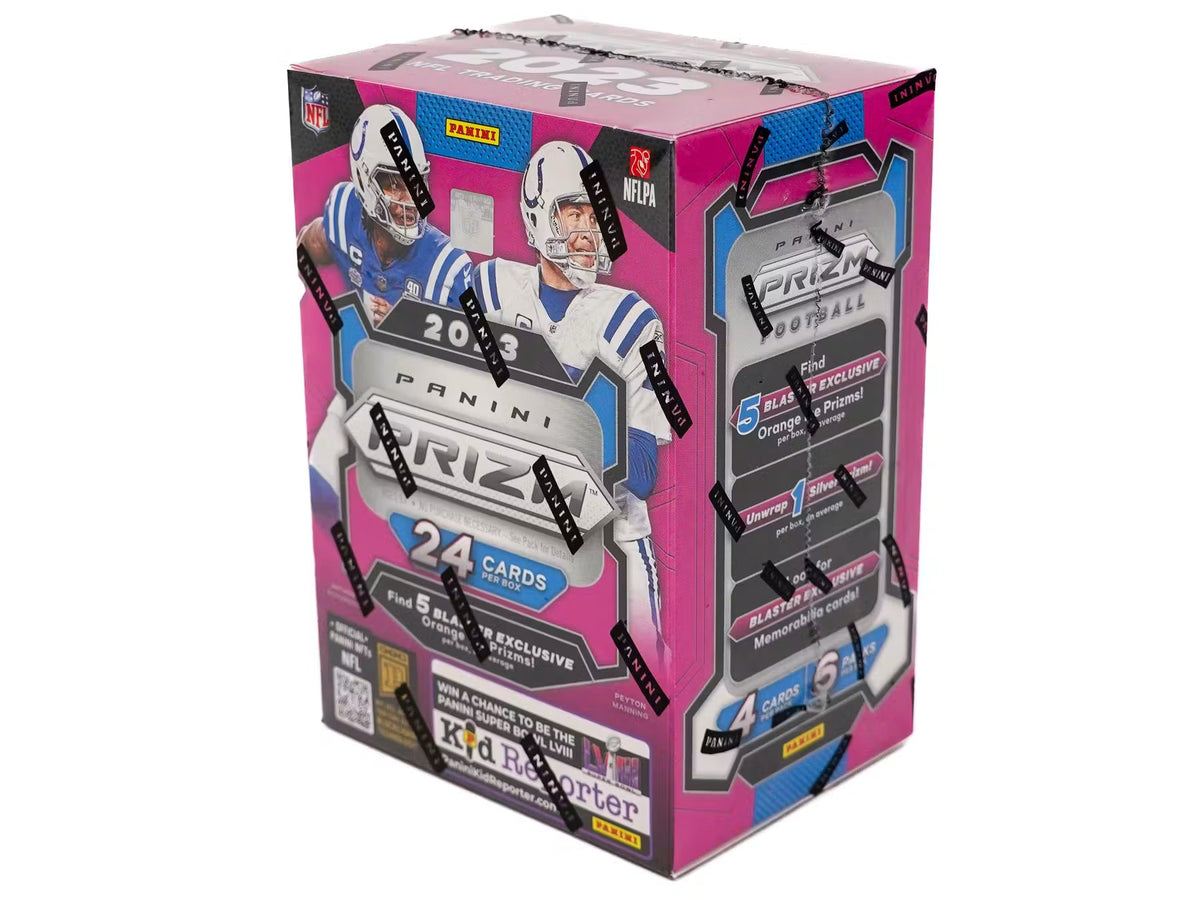 2023 Panini Prizm Football Hobby Blaster Box (Orange Ice Prizms)