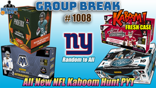 Load image into Gallery viewer, TEAM FILLER for Group Break # 1008 - All New NFL Kaboom Hunt PYT (Giants Random)
