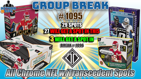 Group Break # 1095 - All Chrome NFL w/Transcendent Spots