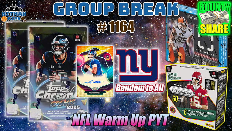 Group Break # 1164 - NFL Warm Up PYT (Giants Random)