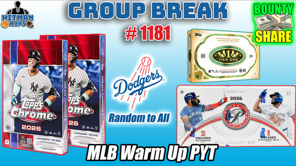 Group Break # 1181 - MLB Warm Up PYT (Dodgers Random)