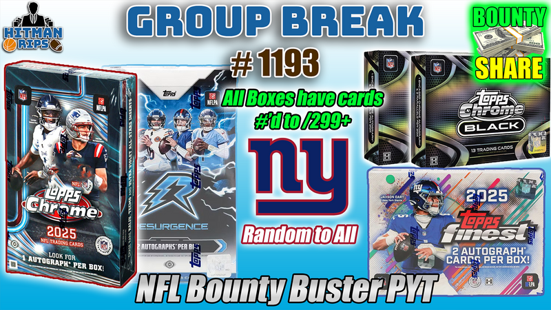 Group Break # 1193 - NFL Bounty Buster PYT (Giants Random)