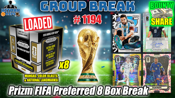 Group Break # 1194 - Prizm FIFA Preferred 8 Box Break