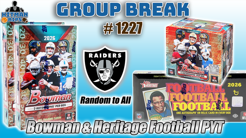 Group Break # 1227 - Bowman & Heritage Football PYT (Raiders Random)