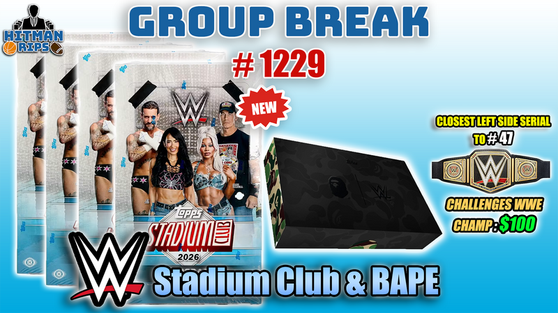Group Break # 1229 - WWE Stadium Club & BAPE