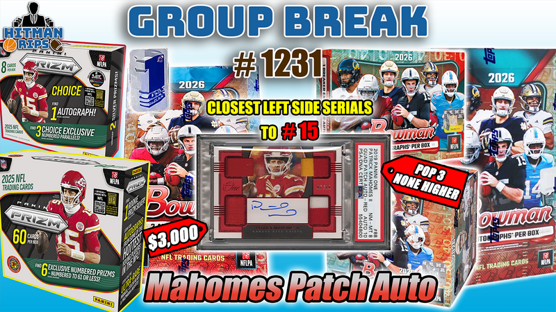 Group Break # 1231 - Mahomes Patch Auto