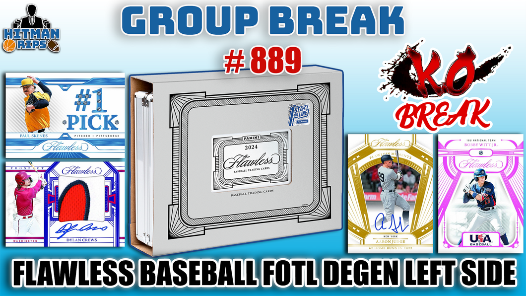Group Break # 889 - FLAWLESS BASEBALL FOTL DEGEN LEFT SIDE