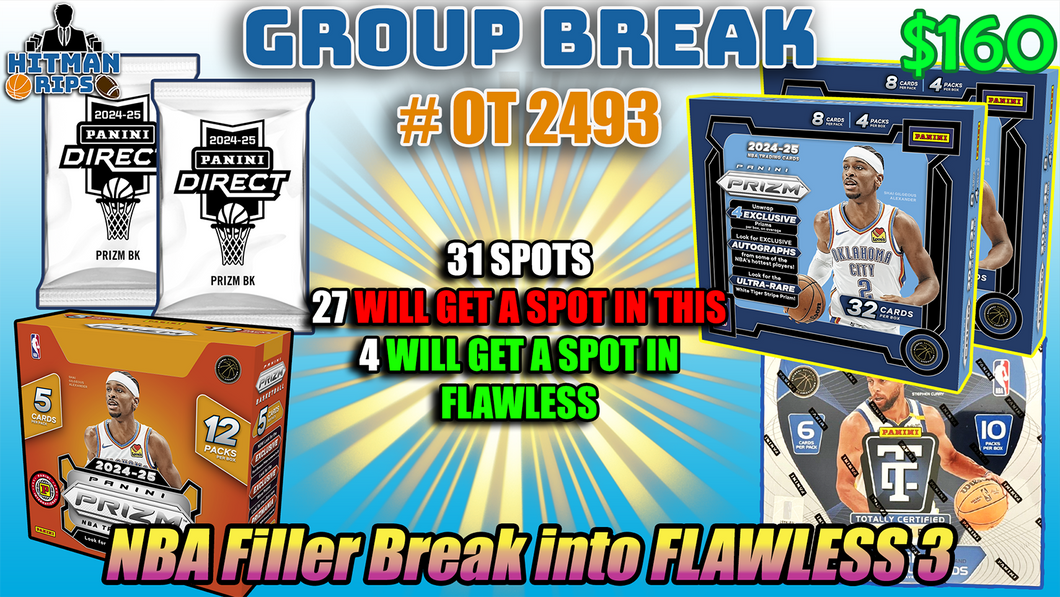 Group Break # OT 2493 - NBA Filler Break into Flawless 3