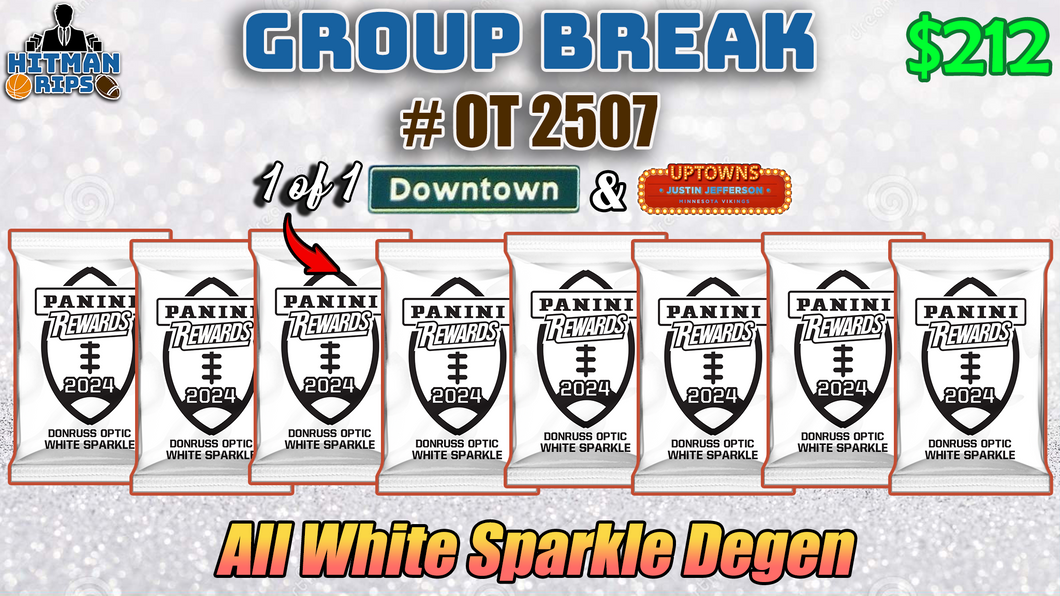 Group Break # OT 2507 - All White Sparkle Degen