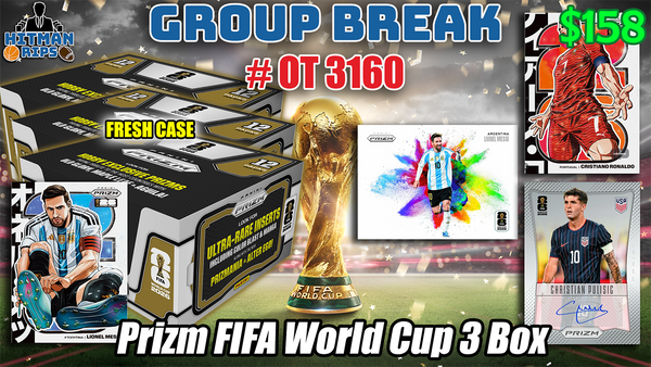 Group Break # OT 3160 - Prizm FIFA World Cup 3 Box (FRESH CASE)