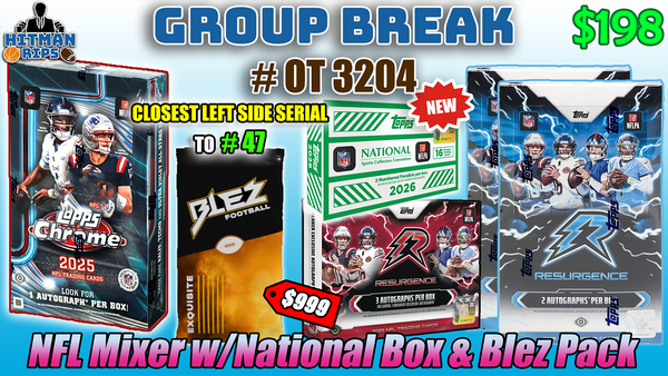 Group Break # OT 3204 - NFL Mixer w/National Box & Blez Pack