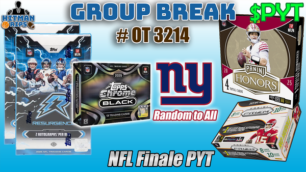 Group Break # OT 3214 - NFL Finale PYT (Giants Random)