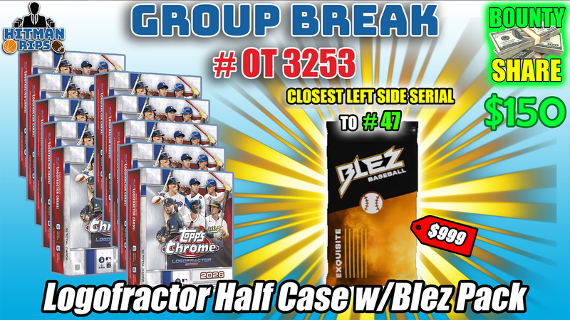 Group Break # OT 3253 - Logofractor Half Case w/Blez Pack