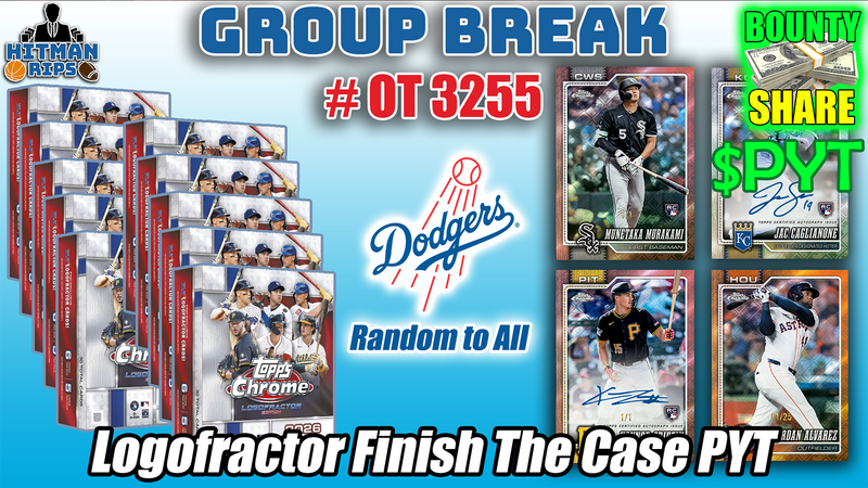 Group Break # OT 3255 - Logofractor Half Case PYT (Dodgers Random)