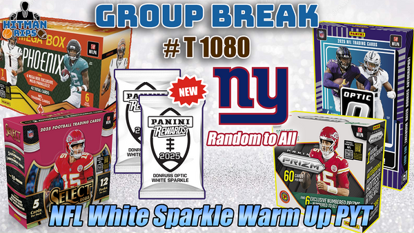 Group Break # T 1080 - NFL White Sparkle Warm Up PYT (Giants Random)