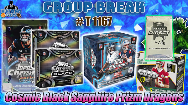 Group Break # T 1167 - Cosmic Black Sapphire Prizm Dragons
