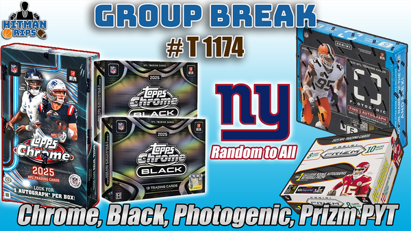 Group Break # T 1174 - Chrome, Black, Photogenic, Prizm PYT (Giants Random)