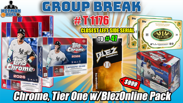 Group Break # T 1176 - Chrome, Tier One w/BlezOnline Pack