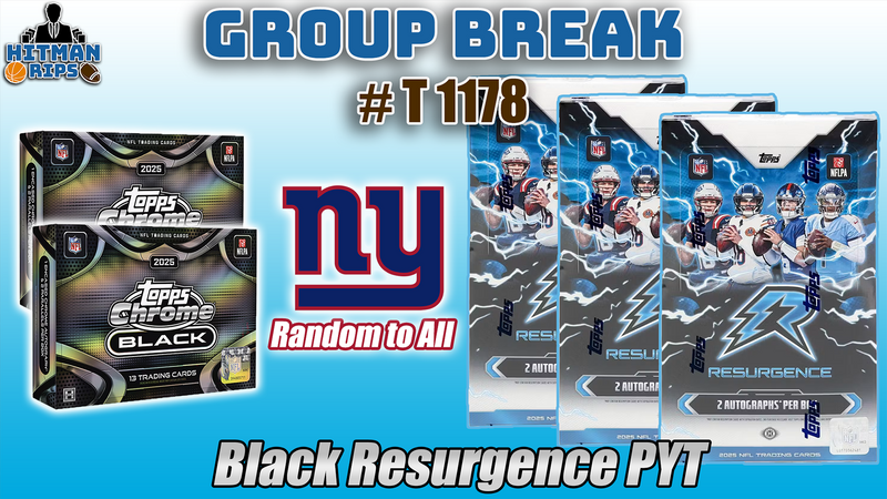 Group Break # T 1178 - Black Resurgence PYT (Giants Random)