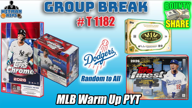 Group Break # T 1182 - MLB Warm Up PYT (Dodgers Random)