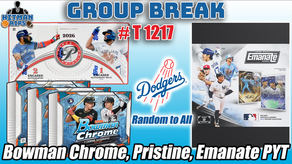 Group Break # T 1217 - Bowman Chrome, Pristine, Emanate PYT (Dodgers Random)
