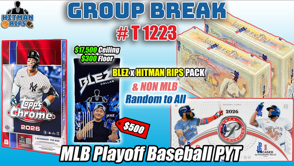 Group Break # T 1223 - MLB Playoff Baseball PYT (Blez Pack Random)