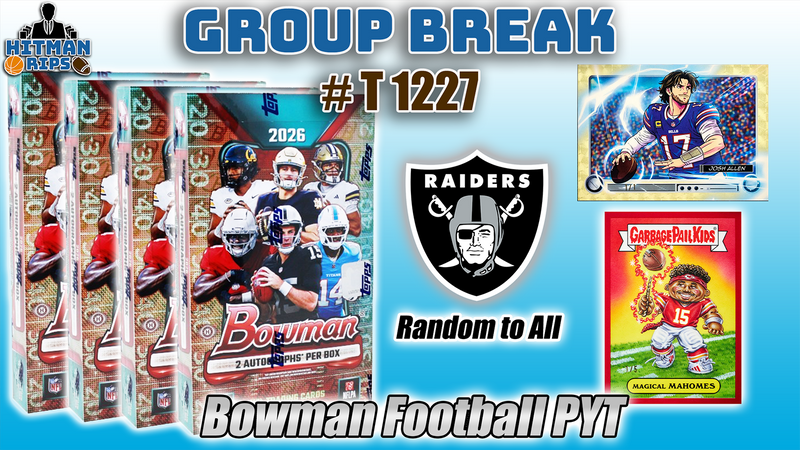 Group Break # T 1227 - Bowman Football PYT (Raiders Random)