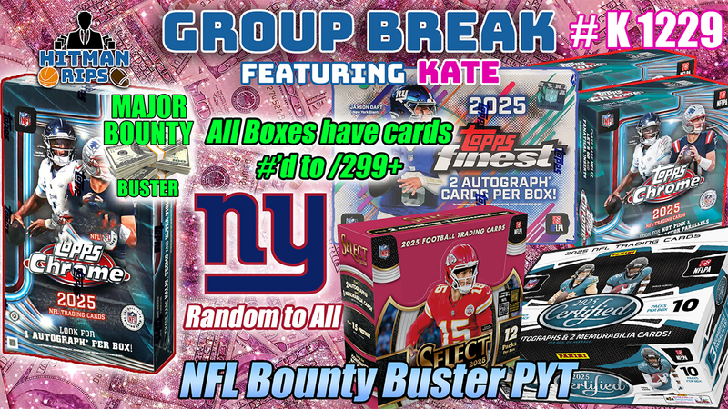 Group Break # K 1229 - NFL Bounty Buster PYT (Giants Random)