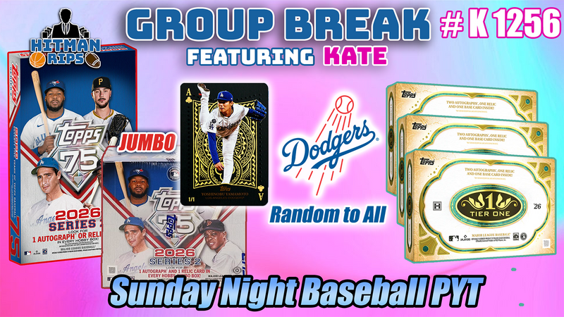Group Break # K 1256 - Sunday Night Baseball PYT (Dodgers Random)