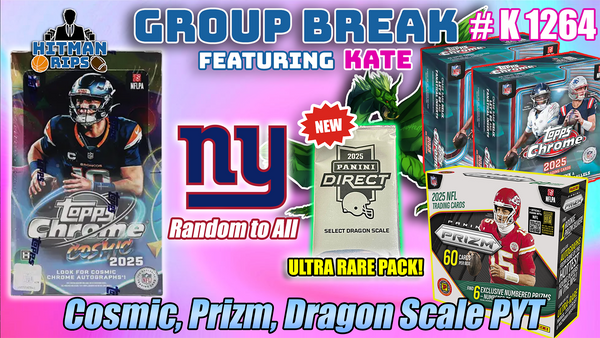 Group Break # K 1264 - Cosmic, Prizm, Dragon Scale PYT (Giants Random)