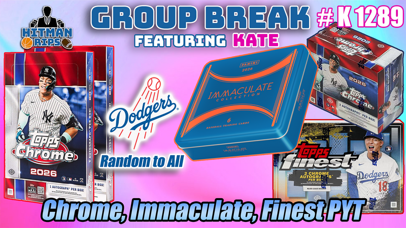 Group Break # K 1289 - Chrome, Immaculate, Finest PYT (Dodgers Random)