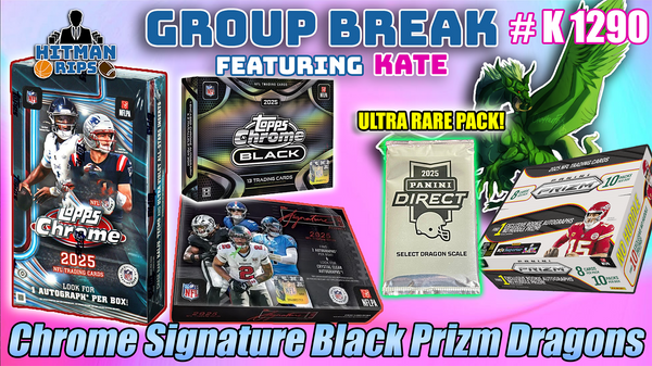 Group Break # K 1290 - Chrome Signature Black Prizm Dragons