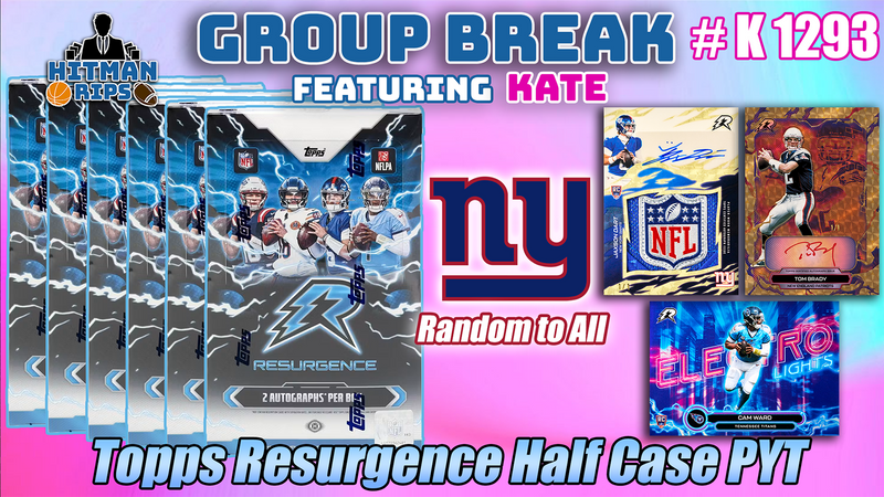 Group Break # K 1293 - Resurgence Half Case PYT (Giants Random)