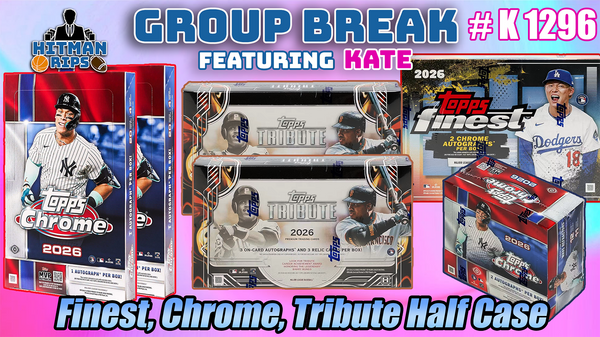 Group Break # K 1296 - Finest, Chrome, Tribute Half Case